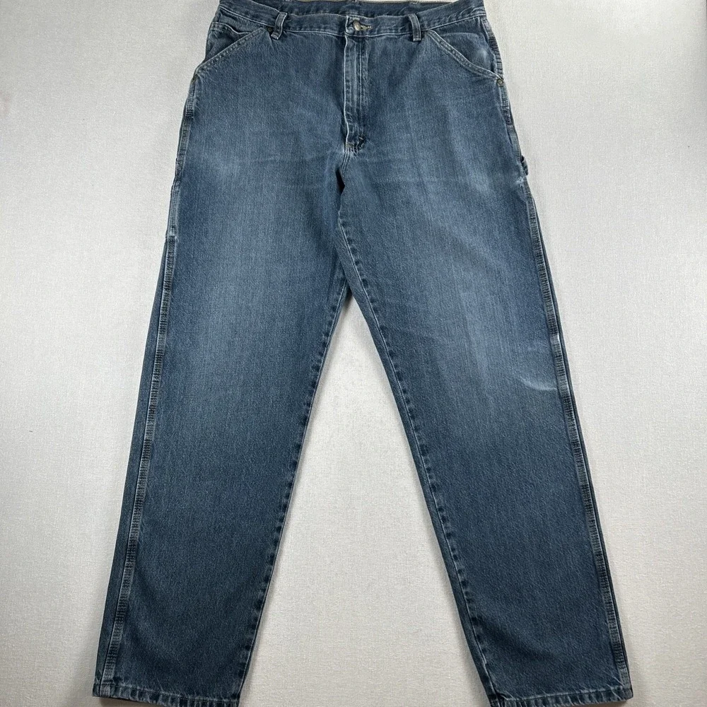 Wrangler Rugged Wear Carpenter Denim Mens Jeans 38x34 (Actual 36x32)‎